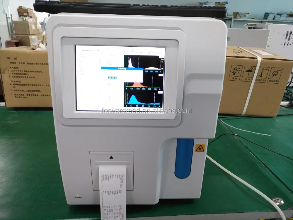 Professional Medical Devices open system 3diff cheapest veterinary Hematology Analyzer price with touch screen/computer blood c