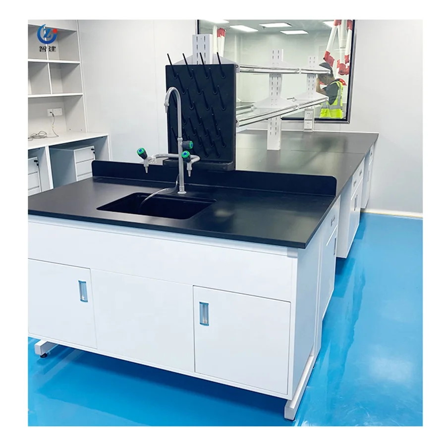 High Quality All-steel Laboratory Furniture Chemistry Lab Island Bench Workbench