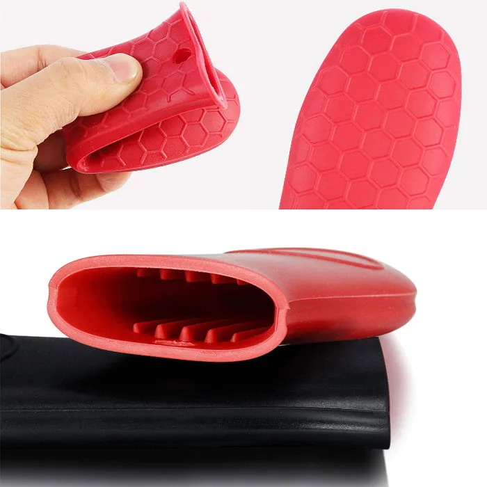 Non Slip heat resistant rubber cookware sleeve handle silicone pot hot pan handles cover holder for cast iron