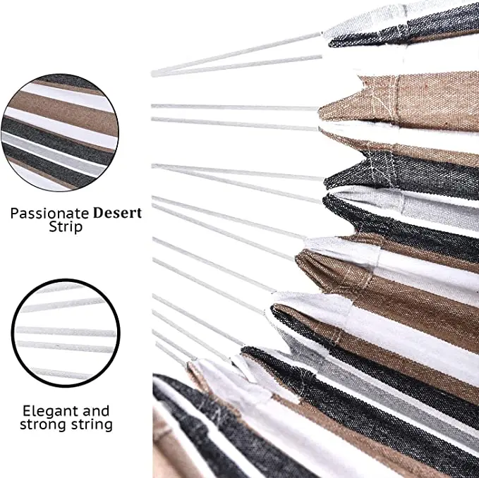 MUMAREN Lightweight Single & Double Camp Hanging Hammock Tree Straps Swing Hammock Bed