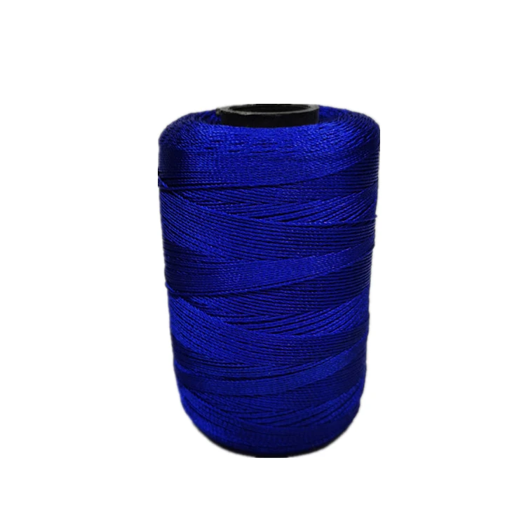 Factory sale 210D/4  high tenacity blue color 100% polyester filament twsited fishing twine