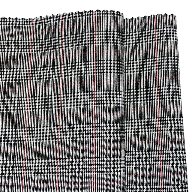 Лидер продаж, Классическая эластичная ткань в клетку с крашеной нитью, женские брюки, леггинсы и блейзеры