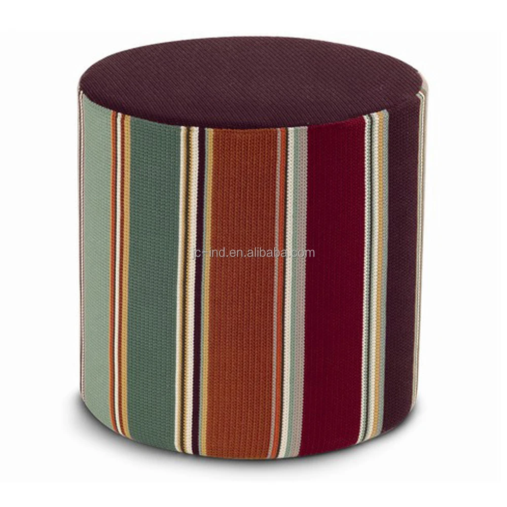 Indian embroidered ottoman pouf