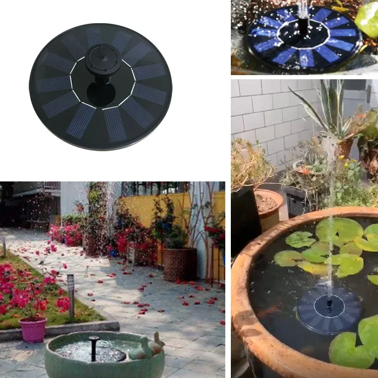 
Solar BirdBath Fountain Pump Solar Powered Fountain Pump 1.2W Solar Powered Floating Fountain Kit for Garden and Patio 