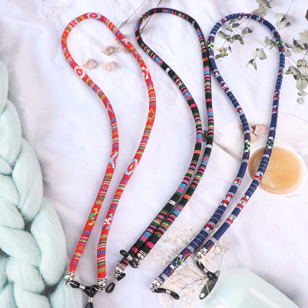 Glasses Chain Holders Ethnic Style Rope Eyewear Lanyard Retainer Cord Sunglasses Strap For Women