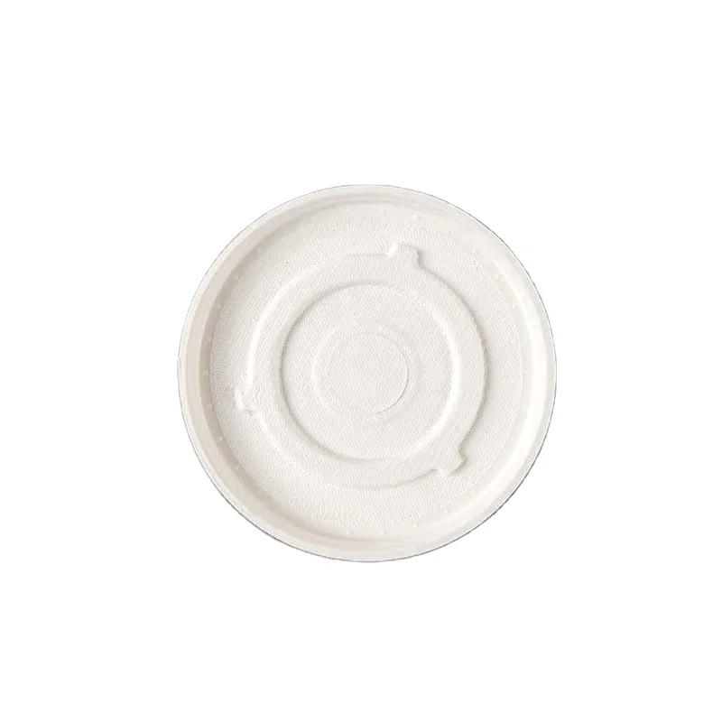 Low price 90mm 10 oz 12 oz 16oz paper cup lid compostable biodegradable paper bagasse coffee cup lid