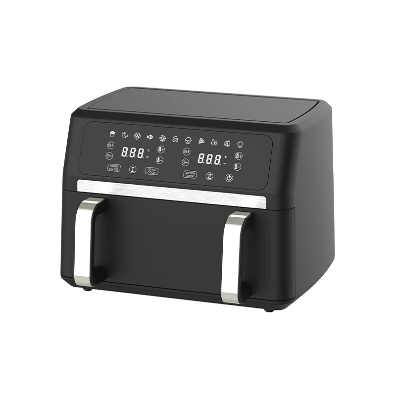 LED Display Temperature Sensor Square Basket Air Fryer Digital Multi Functional Large Capacity 9L Air Fryer For Cooking