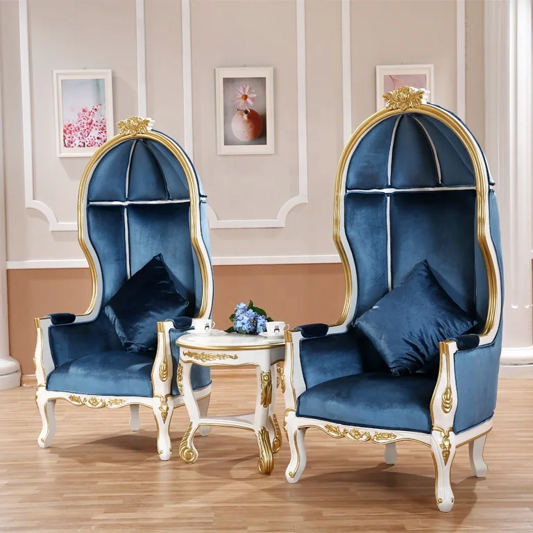 Custom Classical Wooden Birdcage sofa chair hotel lobby wooden birdcage chair