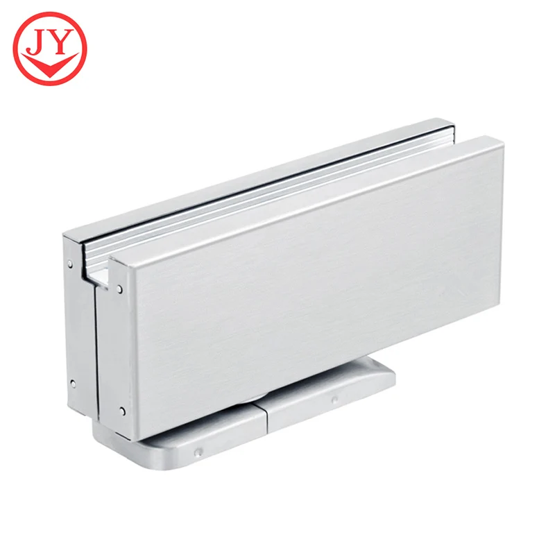 Stainless steel auto closing glass door pivot hydraulic patch fitting