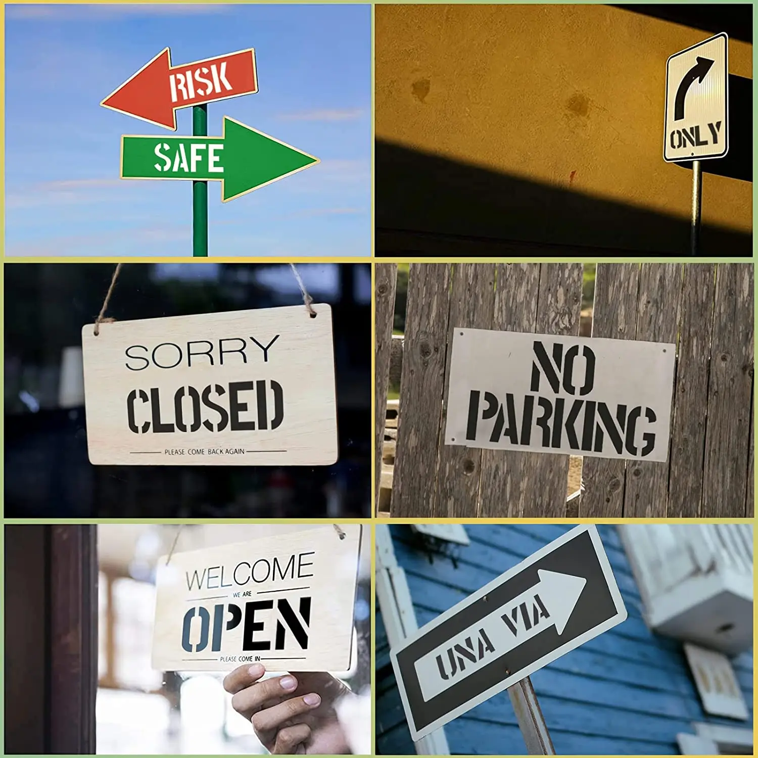 Letter Stencils and Number Stencils 3 Inch,Plastic Interlocking Alphabet Letter Templates Number Symbol Craft Stencils Kit for P