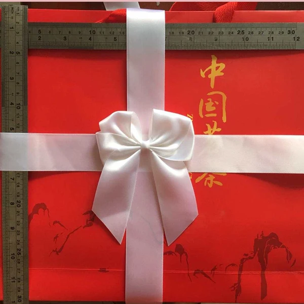 Wholesale and custom satin bows elastic gift ribbon bows