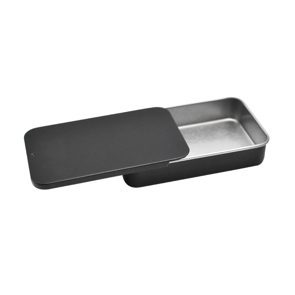 Slide Mint Candy Chew Gum Packaging Metal Slide Tin Box