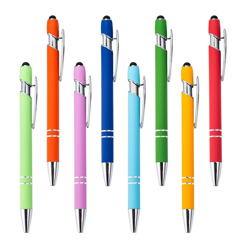 Wholesale China Promotional Plastic Ink Ballpen Metal Bulk Ten Color Ballpoint Pens with Custom Logo