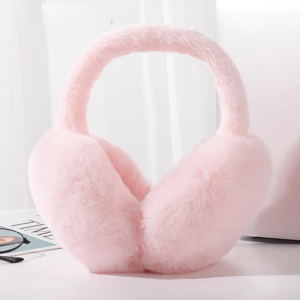 2024 New Design Outdoor Cold proof Plush Warm Ear Protection Foldable Cycling Travel Portable Women Ear Muffs Winter