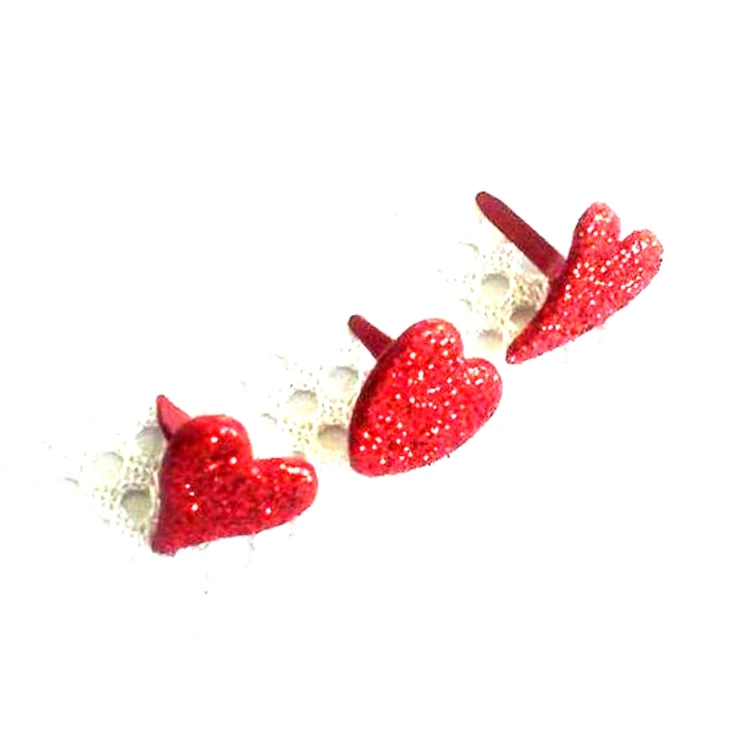 Heart Brads Scrapbook Paper Fastner.craft Metal Pin Souvenir Gold Plated Love Europe Burj Khalifa Souvenir Puerto Rico Souvenirs