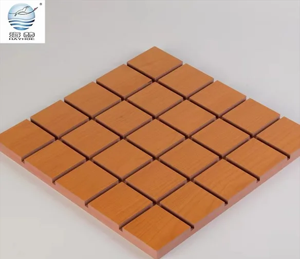 American Style Curve Fluted Sound insulation MDF Board Perforated Acoustic Wood Decorative Sound-absorbing Wall Panel