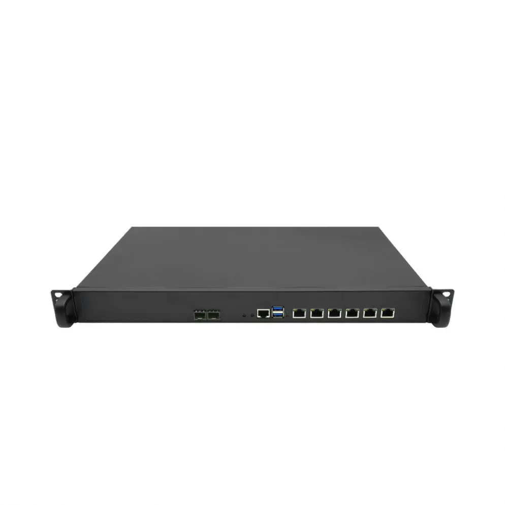 High quality I3-2310M 1U firewall vpn 6 lan ports 2*10G SFP PC PGA988 I3-2310M barebone 1U network security firewall router