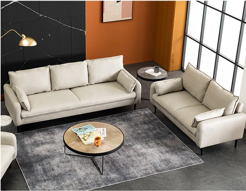 Wholesale modern design  minimalist disposable clothing store apartment modern sofa sets for living room