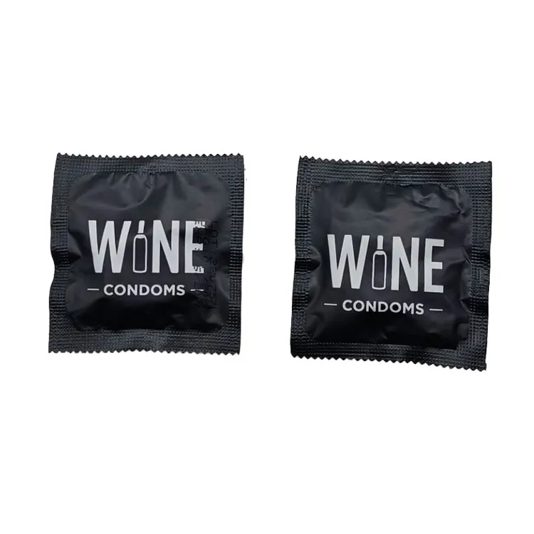 Customized Logo and Color  Easy Take Wine Condom Wine sleeve Beverage Wine Stopper Bottle Stopper Condom