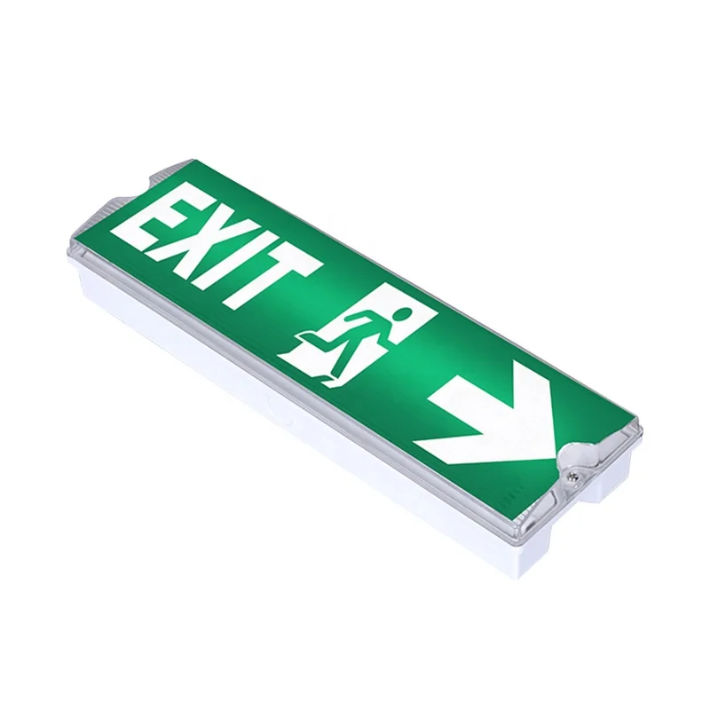 wall mounted emergency exit sign light rechargeable