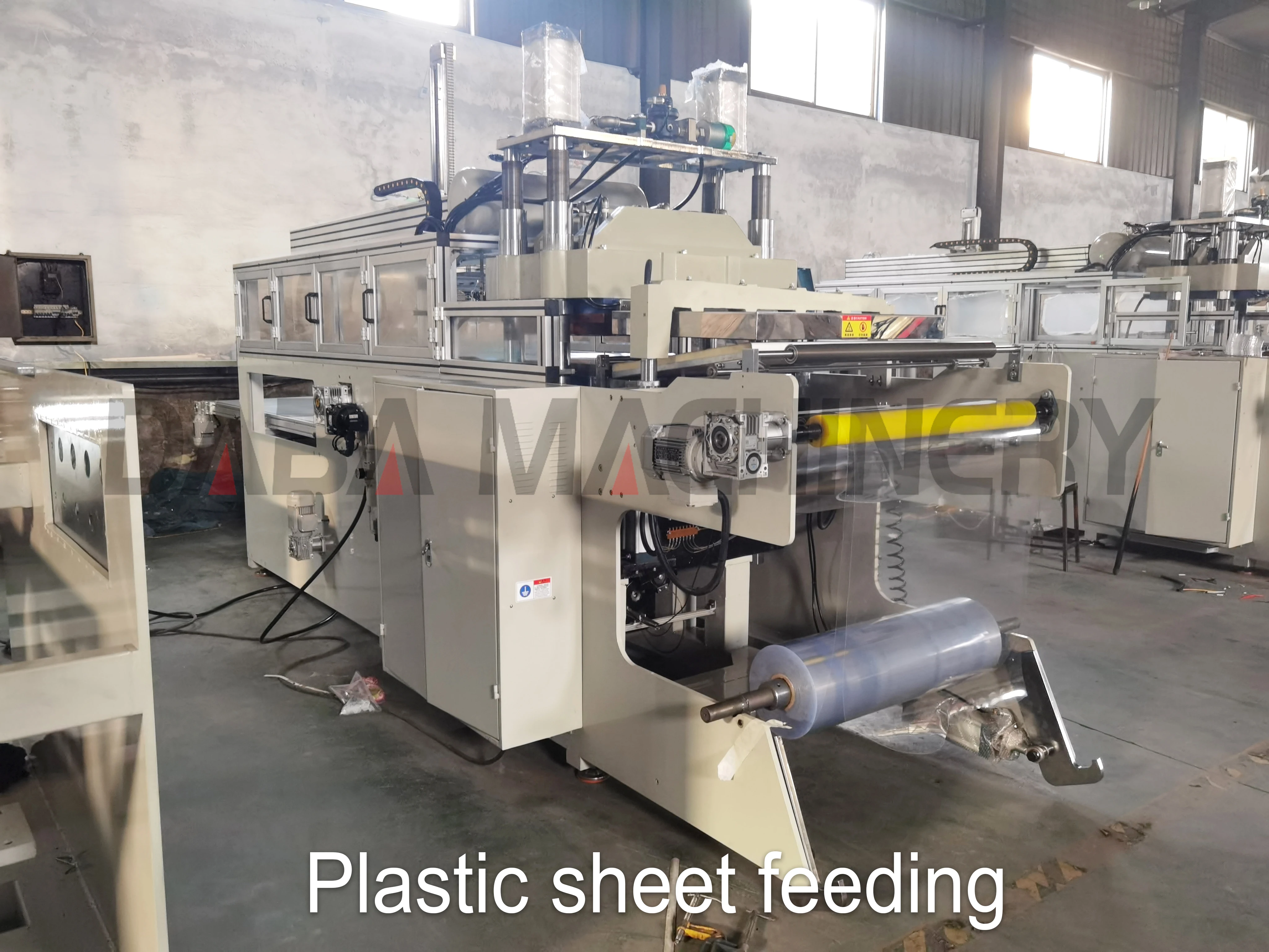 DB-63/78 pvc box transparent thermo forming machine making food container for biodegradable