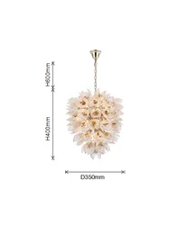 New crystal flower chandelier ceiling chandelier led Luxury indoor lighting home decoration for glass chandeliers
