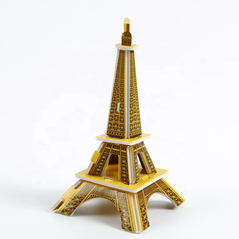 Famous World Landmark Mini Model Gift 3d foam puzzle Towers Parthenon Temple