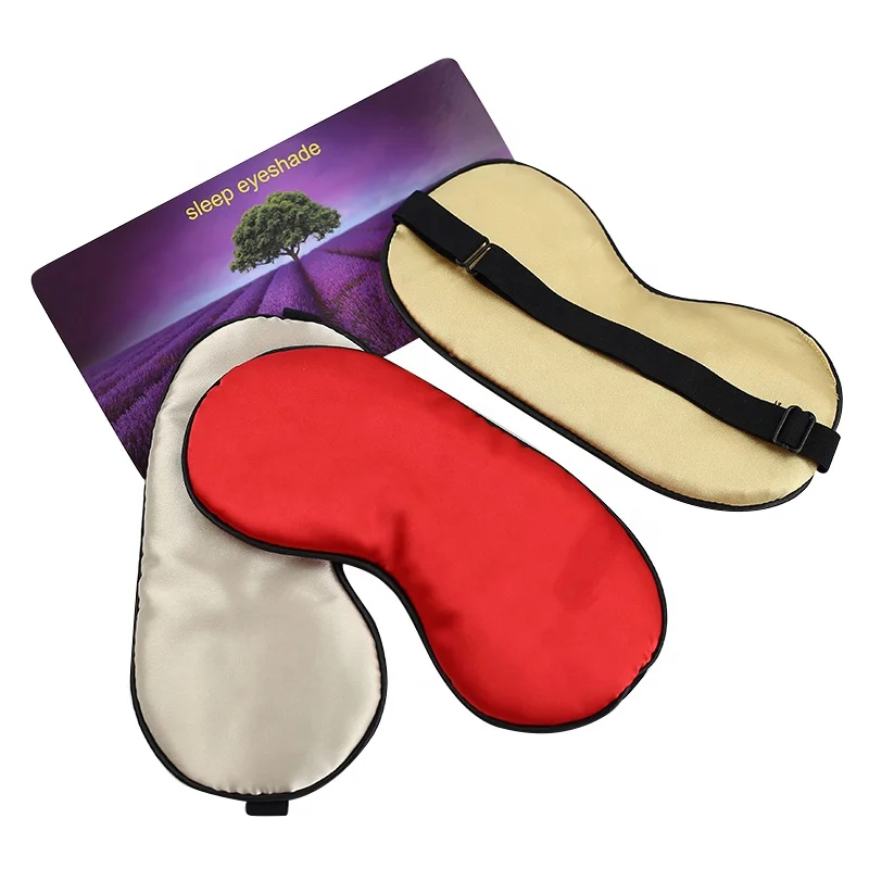 Silk Sleeping Eye Mask Adjustable Bondage Gear SM Slave Sexy Eye Mask BDSM Blindfold Soft Faux Silk Eyes Cover for Women for Men