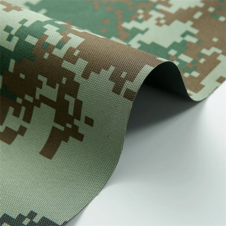 600d 100% Polyester Flame Retardant Oxford Fabric Rept Pvc Coated Oxford Fabric For Tent Camouflage Bags
