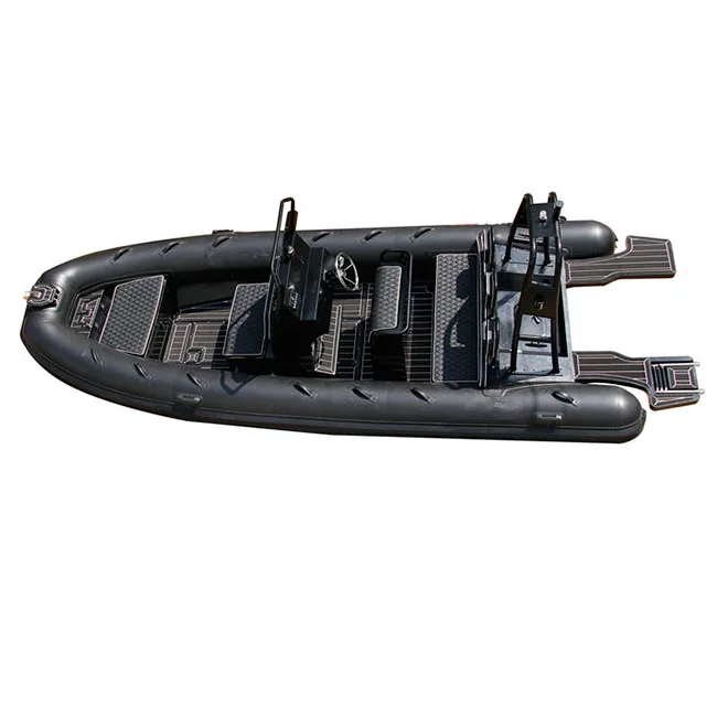 18ft Aluminum RIB 560 V Hull Hypalon Inflatable Rowing Boats with platform