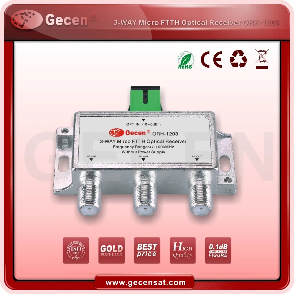 6 Way Splitter Optical Receiver CATV Node Mini FTTH Optical Receiver