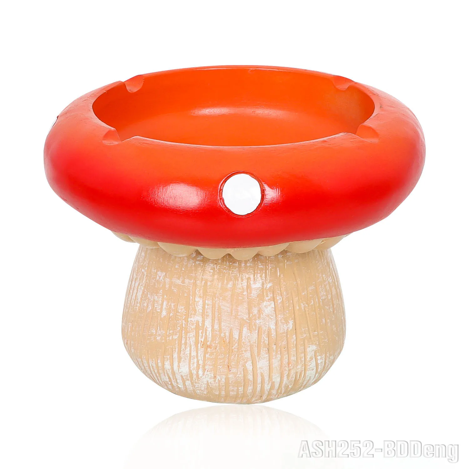 Wholesale Fashion Design Mushroom Ashtray Resin Oem Red and Green Smoking Accessories