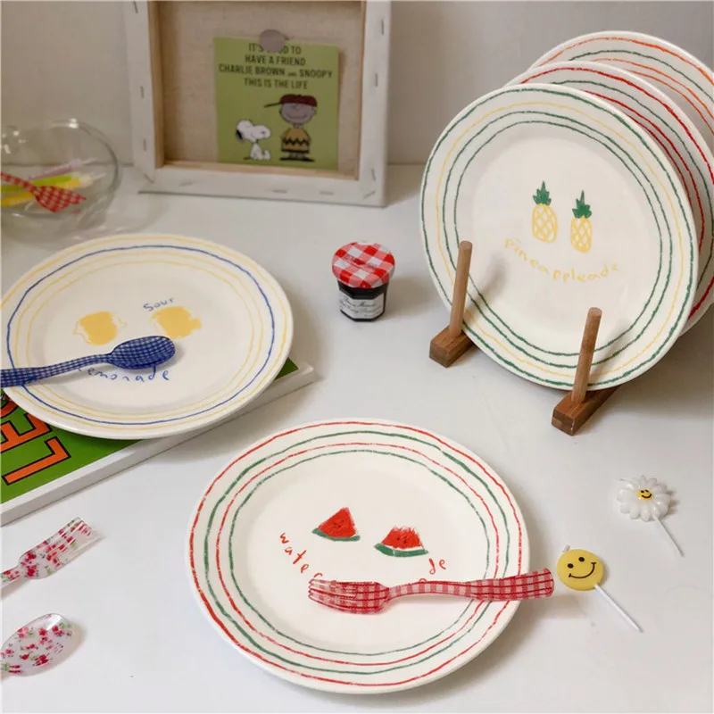 Sell Well New Type Using Low Price Fruit Round White Round White Ceramic Plates