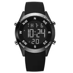 addiees-MY1466  Luminous Multi-FunctionWatch Outdoor Mountaineering WhistleFlint Waterproof Digital Sports Watch For Men