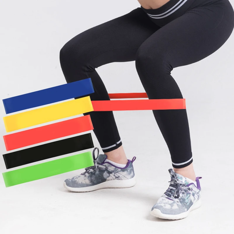 Тренировки Фитнес мини 10/12 дюймов сопротивление эластичная лента фитнес петли для ног и рук asist упражнения