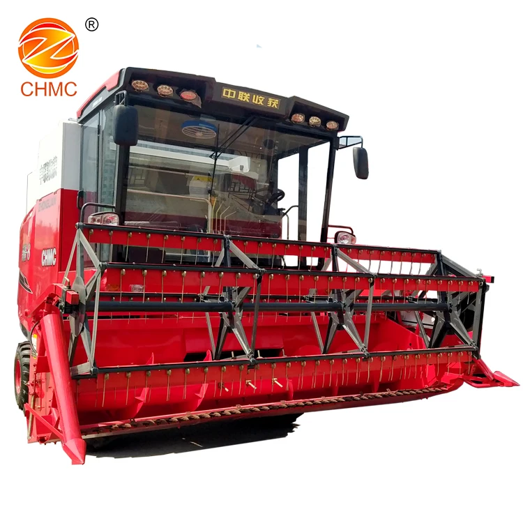China Factory Price  Self-propelled Soya bean Wheat Combine Harvester