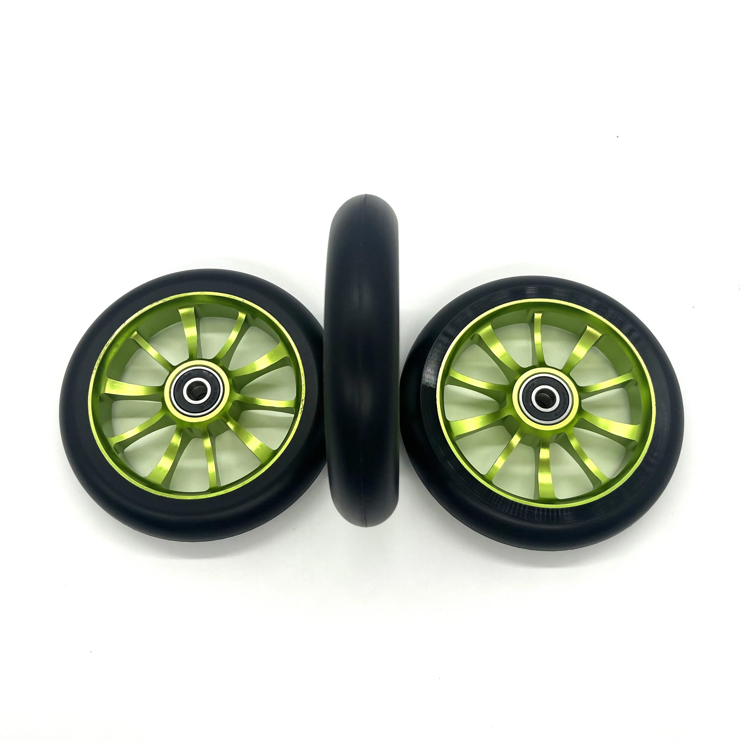 Aluminium Core High Rebound Pro Scooter Wheel 100mm 110mm 120mm 125mm Wheel Scooter Aluminium Profile Roller Wheel