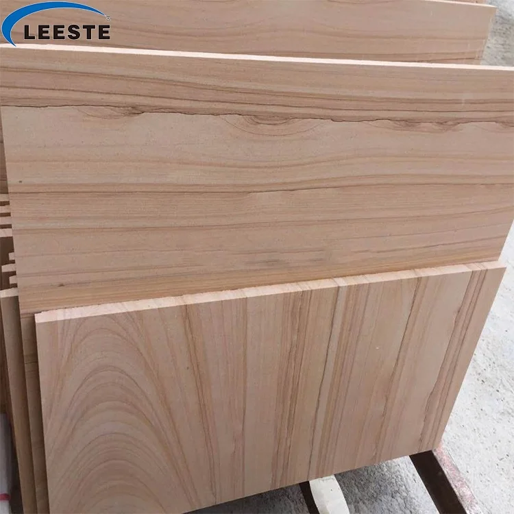 Natural Sandstone Slabs Paving Stone Yellow Sandstone Rock For Villa Wall Tile