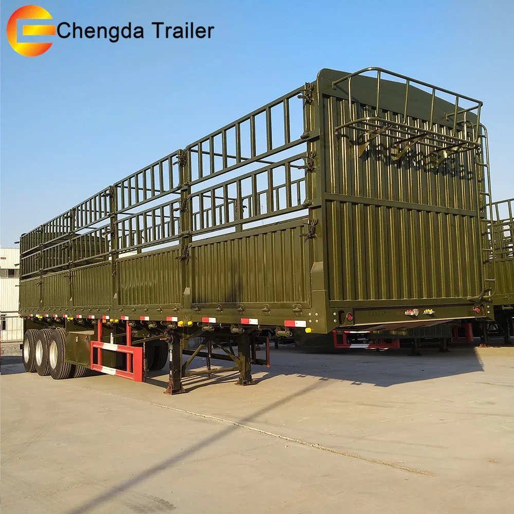 Used 20Ft 40Ft Container Side Wall Fence Cargo Semi Trailer