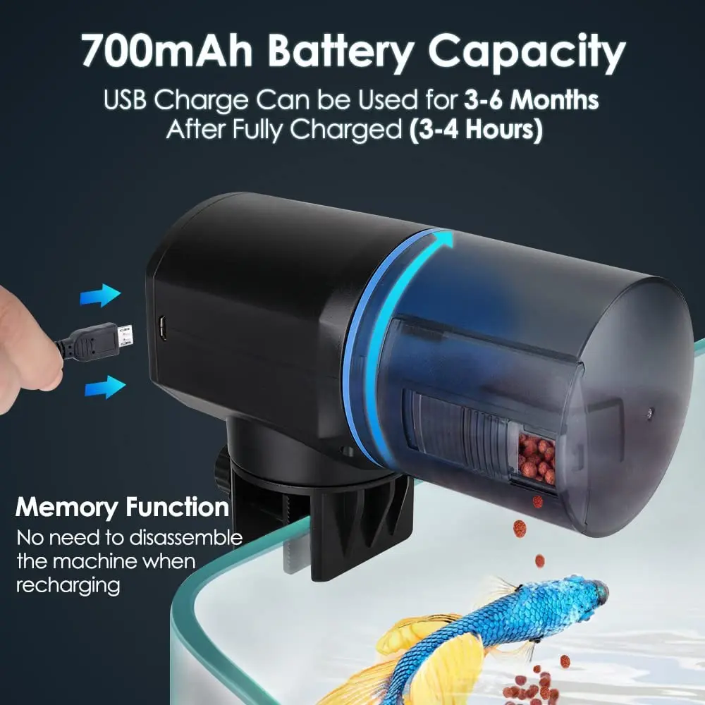 Automatic Fish Feeder Aquarium Tank Timer Feeder Automatic Fish Tank Feeding