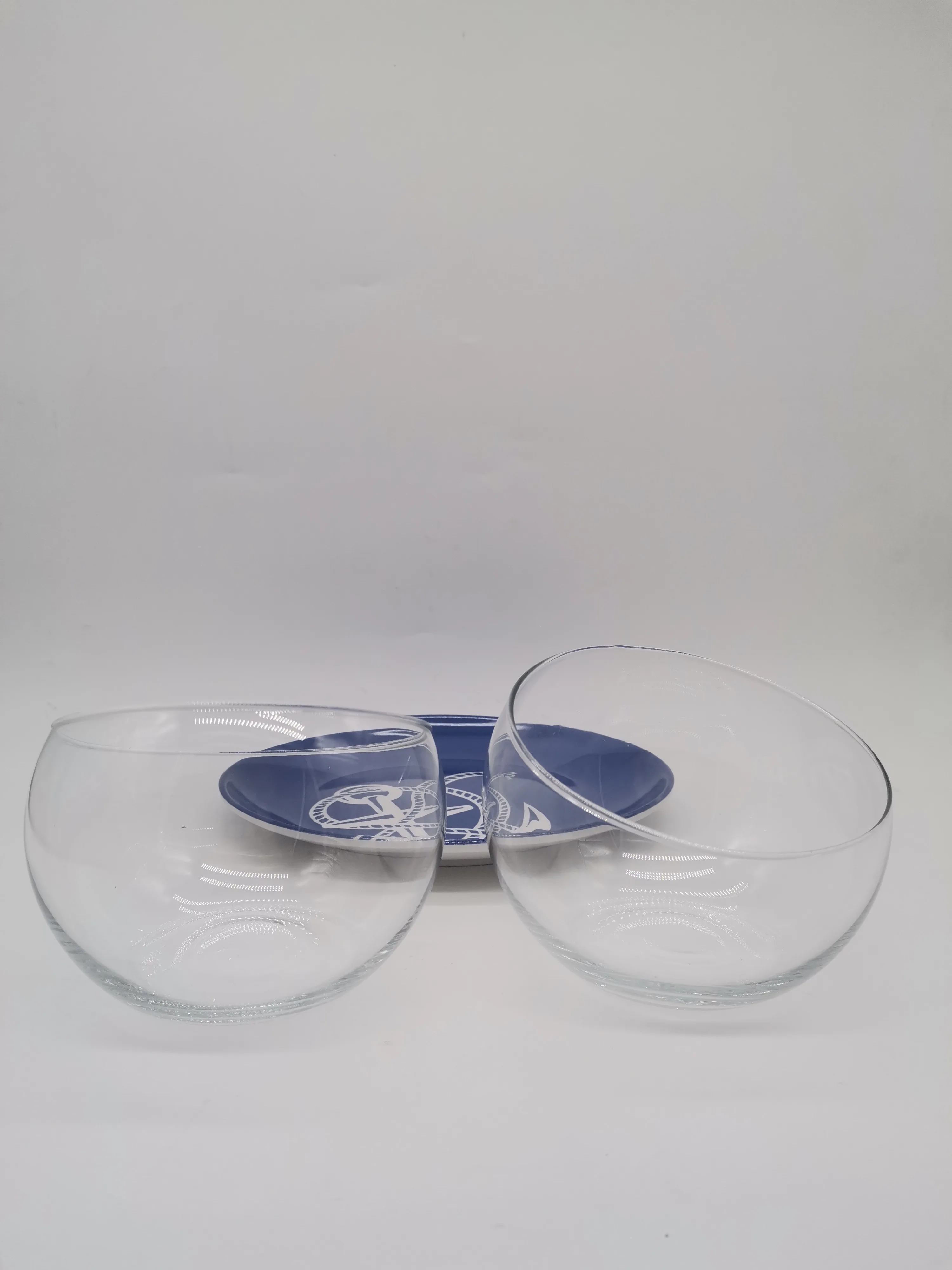 Small semi-circular hydroponic transparent slanted glass vase simple micro landscape moss bottle succulent flower pot wholesale