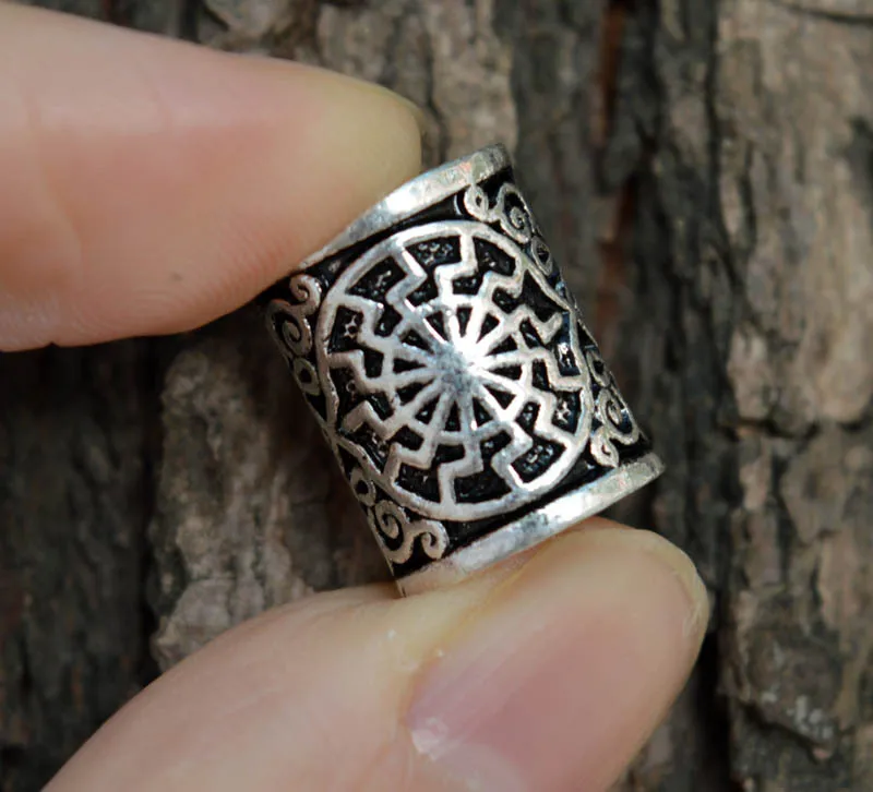 Бусины для волос в винтажном скандинавском стиле руны викингов для женщин и девушек аксессуары