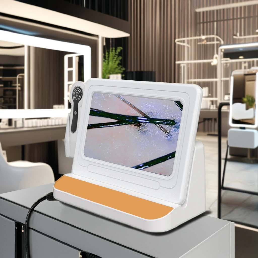 Hot selling scalp and skin type detector facial analyzer lcd detector hair skin analyzer digital microscope