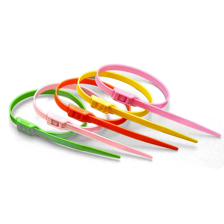 JAGASL Colorful Cheap Releasable Plastic Cable Tie Lock For Playground cable ties reusable