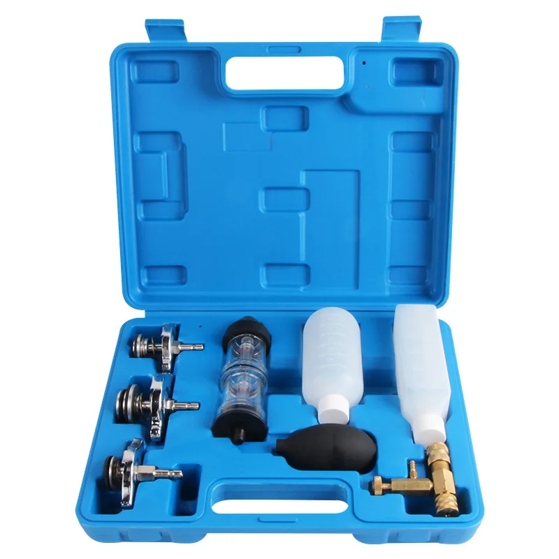 Universal Cylinder Combustion Gas Leak Pressure Detector Tool Kit with Vacuum Type Cooling System for CO2 Test in Radiator