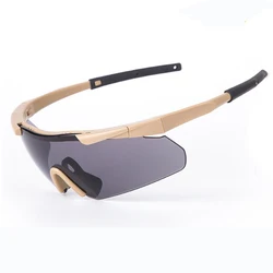 High anti-impact anti-fog Shooting Tactical Glasses Outdoor Cycling Bicycle Evewear Sunglasses