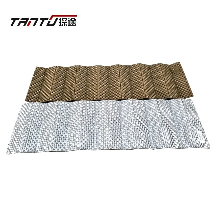 Egg nest honeycomb concave XPE foam folding pad outdoor aluminum film camping foam sleeping mat  waterproof camping mat