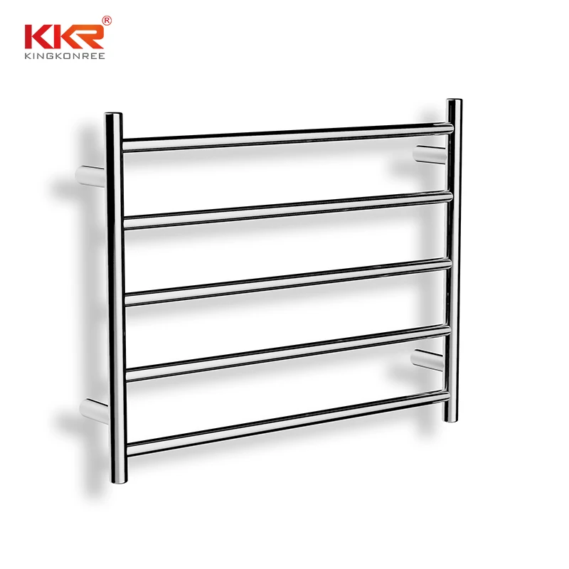 SS4 800*500mm luxury stainless steel square pipe heated towel rail rack