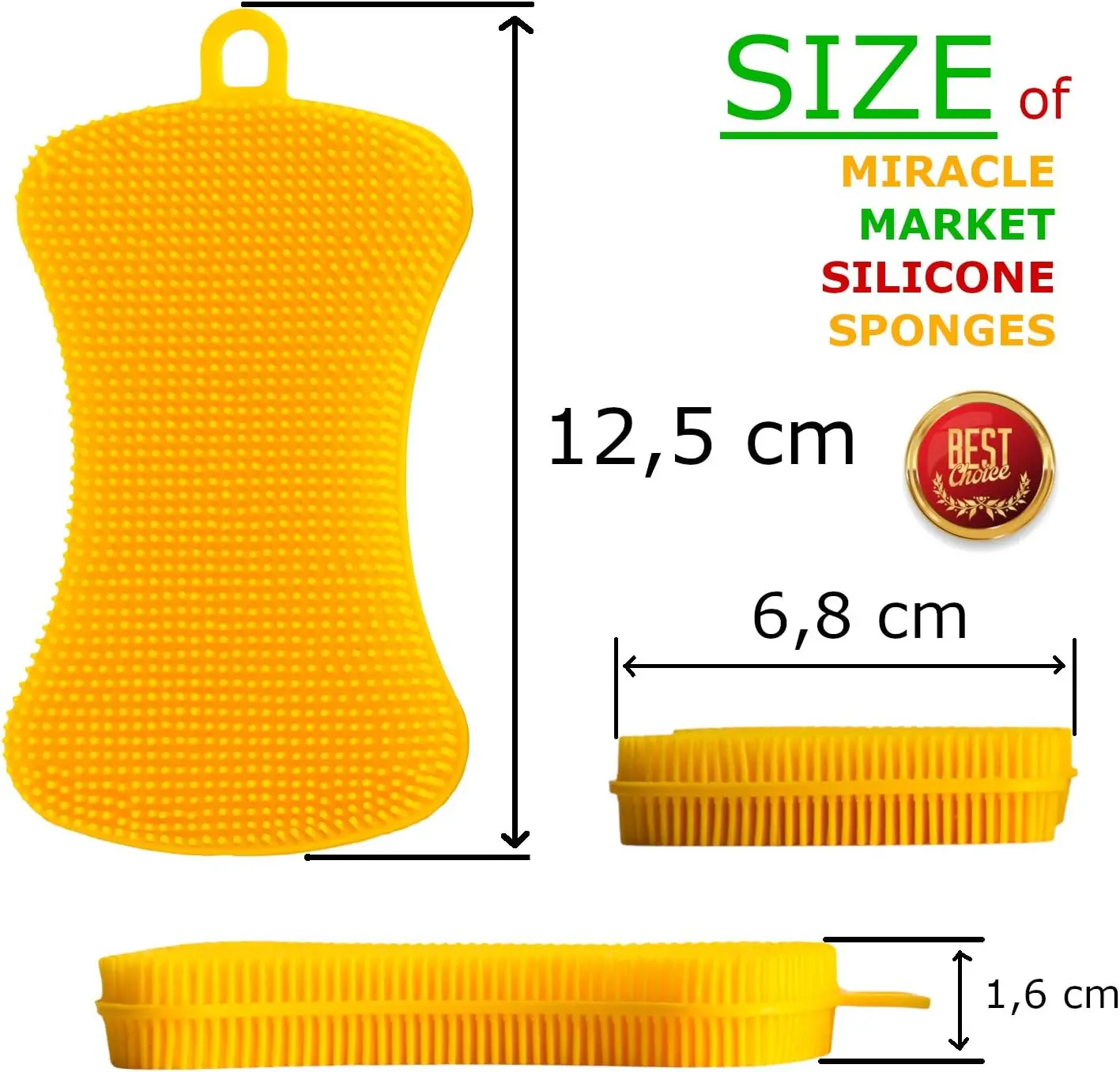 Carcaticz Silicone Sponge Washing Scrubber Reusable Dish Cleaning Brush Double Side Multipurpose Silicone Dish Sponges