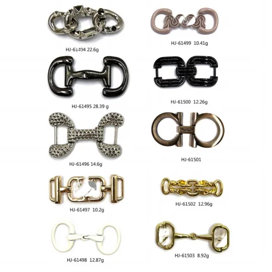 Fashion Metal Shoe Chain Accessory for Slipper Shoe Buckles and Charms